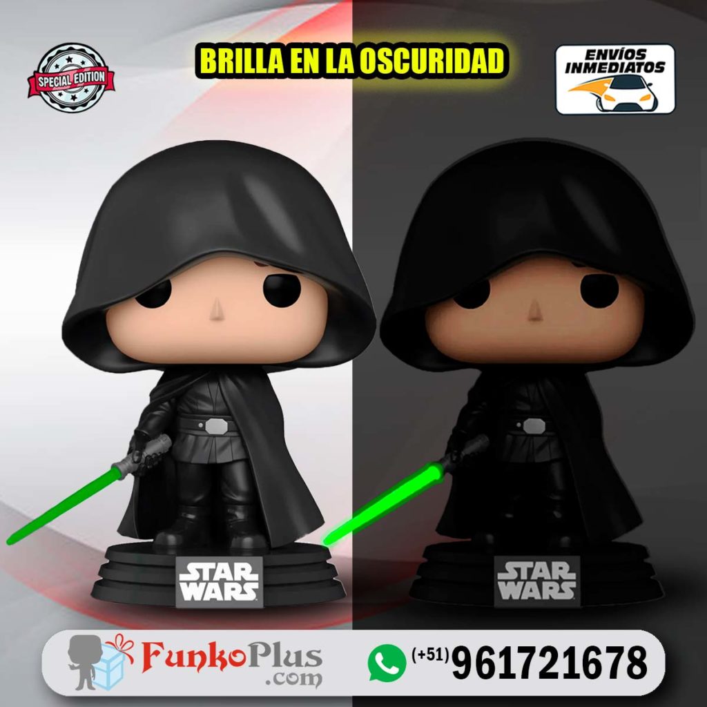 Funko Pop Star Wars Luke Skywalker Glow Brilla En La Oscuridad