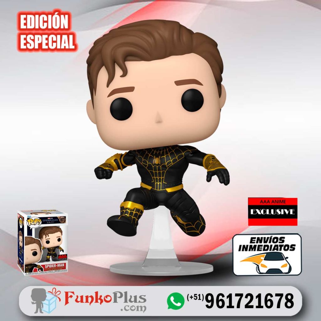 Funko Pop Marvel Spiderman No Way Home Traje Negro Con Dorado