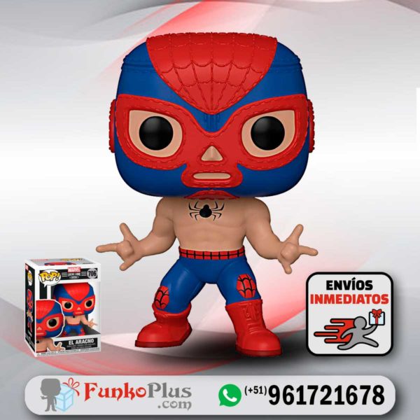 Funko Pop Marvel Spiderman Lucha Libre El Aracno