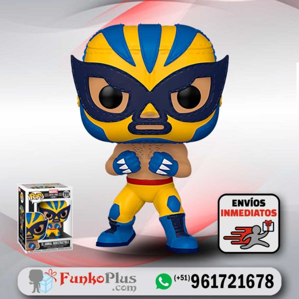 Funko Pop Marvel Wolverine Lucha Libre El Animal Indestructible