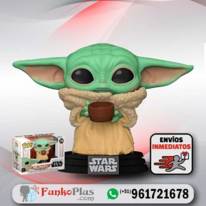 Funko Pop Star Wars Baby Yoda con taza