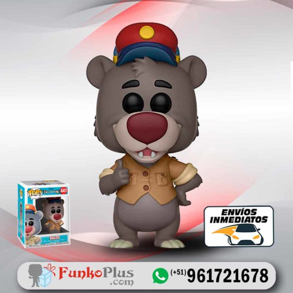 Funko Pop Disney Oso Baloo Talespin Aventurero del Aire