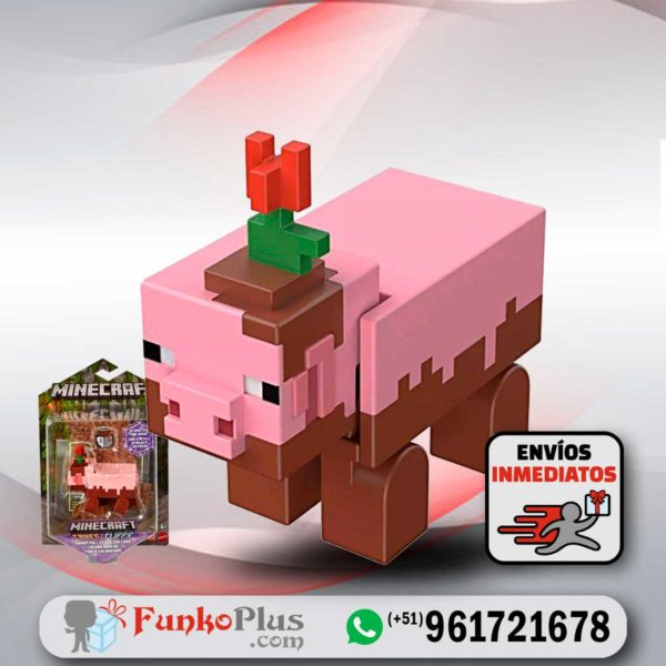 Juguete Minecraft Cerdo con lodo