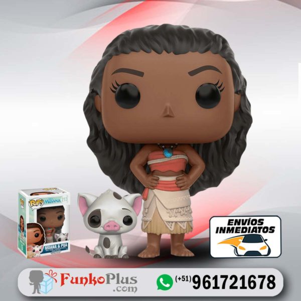 Funko Pop Disney Moana y Cerdo Pua