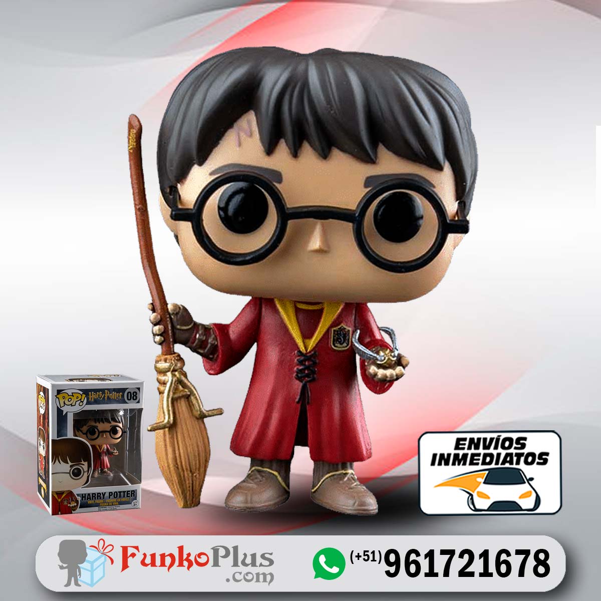 Llavero De Harry Potter - Quidditch - Funko Pocket Pop