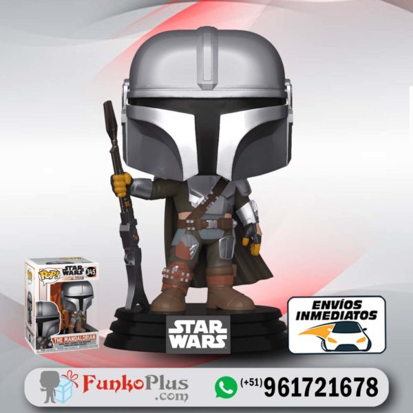 Funko Pop Star Wars Mandalorian con rifle