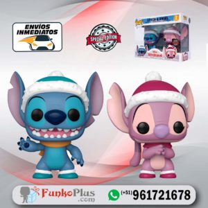 Funko Pop Disney Lilo y Stitch Stitch y Ángel Navidad