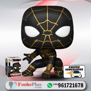 Funko Pop Marvel Spiderman No Way Home Spiderman Traje Negro y dorado