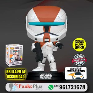 Funko Pop Star Wars Republic Commando Boss Glow Brilla en la Oscuridad