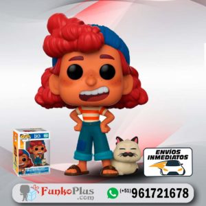 Funko Pop Disney Luca Giulia Marcovaldo con gato