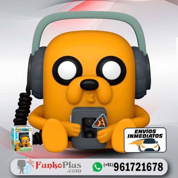 Funko Pop Hora de Aventura Jake el Perro con audífonos