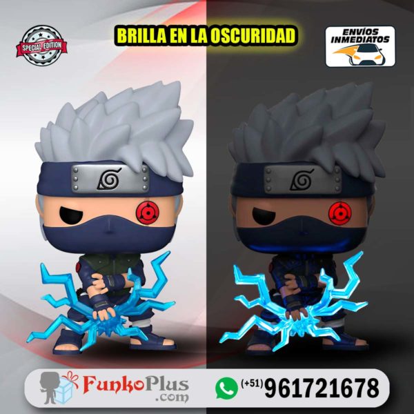 Funko Pop Naruto Kakashi Raikiri GLOW Brilla en la Oscuridad