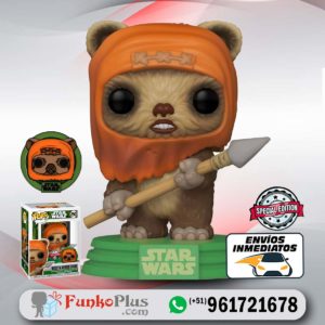 Funko Pop Star Wars Ewok Wicket con Pin