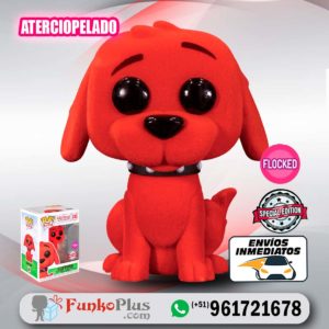 Funko Pop Perro Clifford FLOCKED Aterciopelado