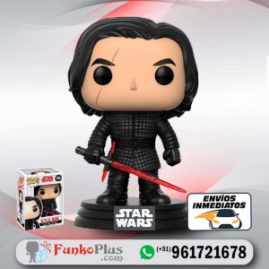 Funko Pop Star Wars El último Jedi Kylo Ren sin casco