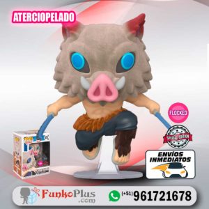 Funko Pop Demon Slayer Inosuke FLOCKED Aterciopelado