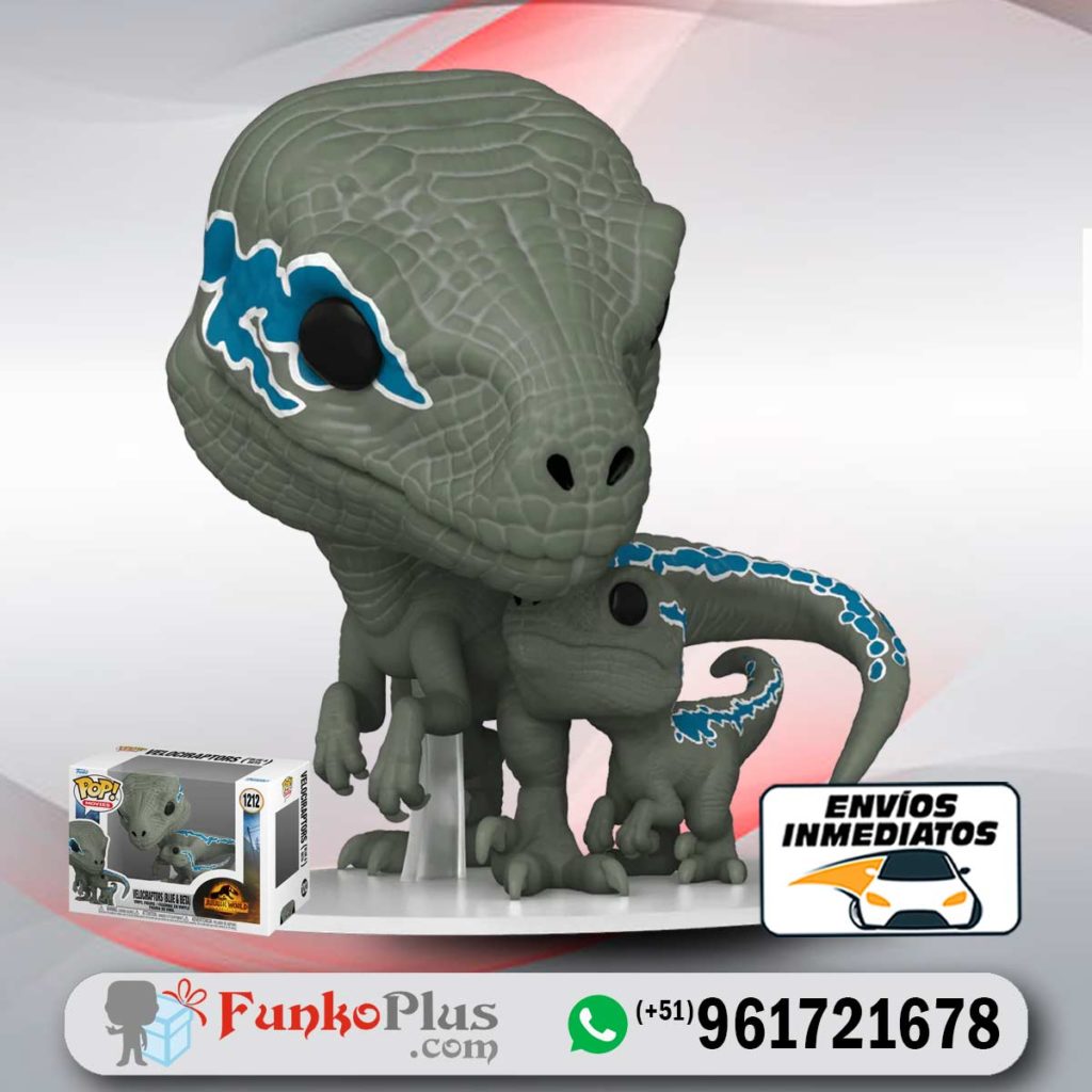 Funko Pop Jurassic World Dinosaurio Velociraptor Blue Y Beta 