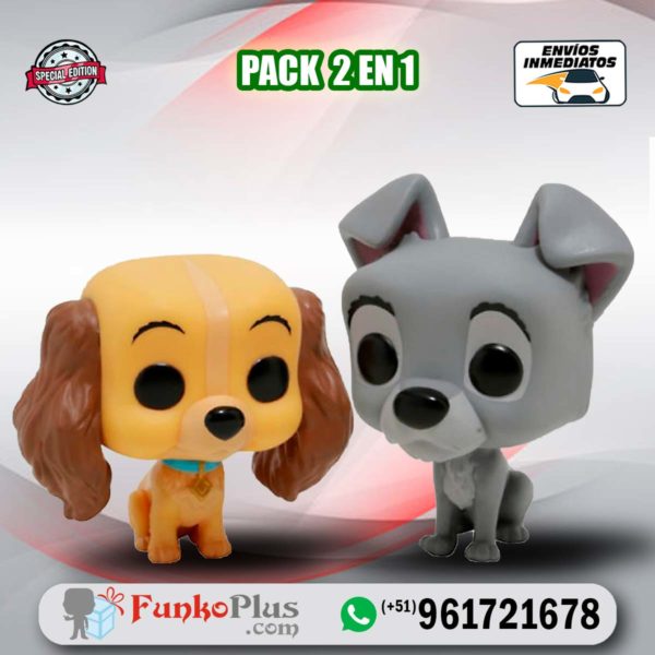 Funko Pop Disney La dama y el Vagabundo 2 PACK