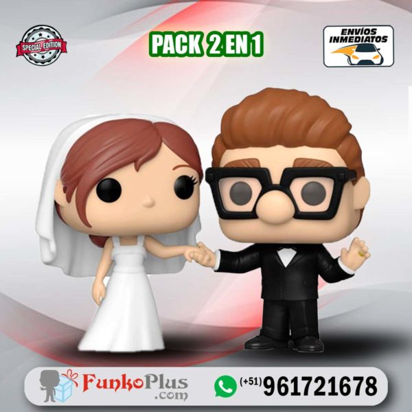 Funko Pop Disney UP Carl y Ellie Boda 2 Pack