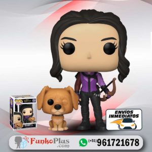 Funko Pop Marvel Hawkeye Kate Bishop y Perro pizza