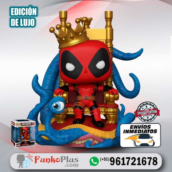 Funko Pop Marvel Rey Deadpool en Trono