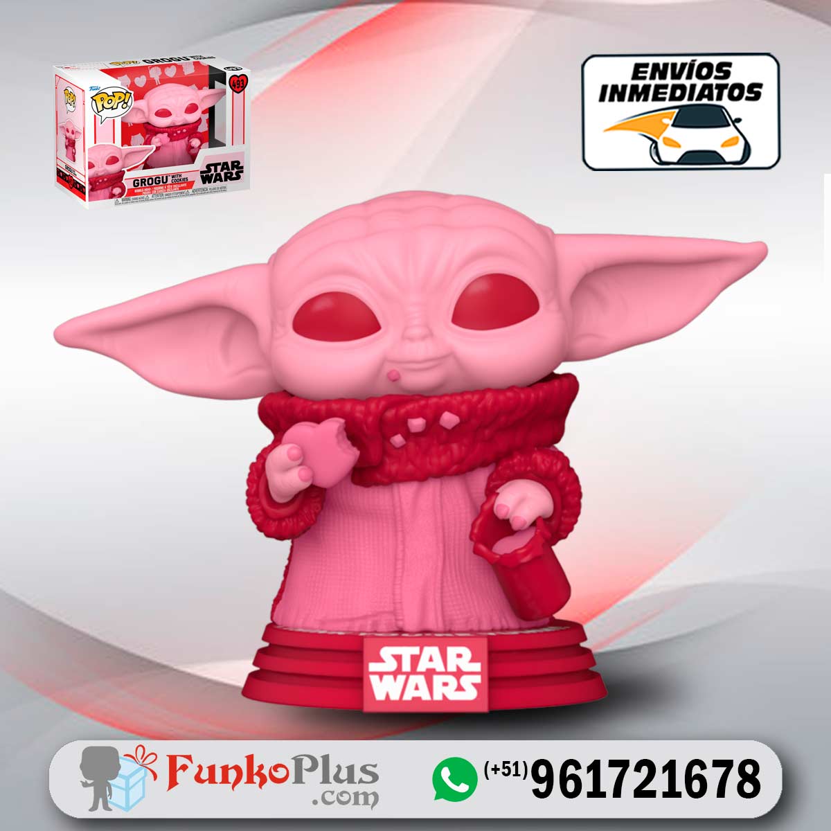  Funko Pop! Star Wars: San Valentín - Yoda con corazón : Funko:  Juguetes y Juegos