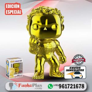 Funko Pop Marvel Avengers Endgame Hulk Cromado Amarillo