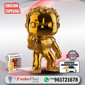 Funko Pop Marvel Avengers Endgame Hulk Cromado Naranja