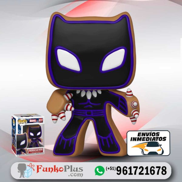 Funko Pop Marvel Avengers Navidad Black Panther Galleta