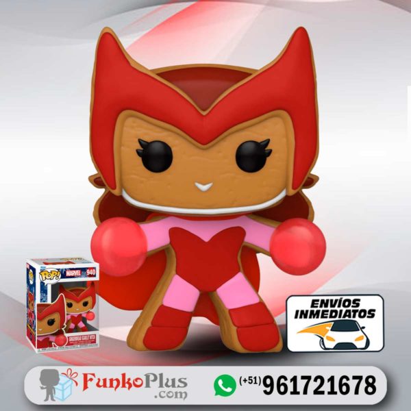 Funko Pop Marvel Avengers Navidad Scarlet Witch Galleta