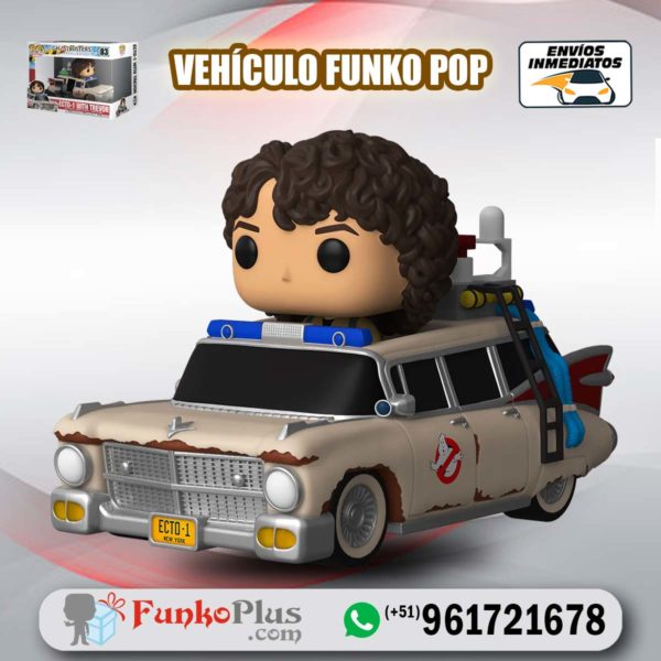 Funko Pop Ride Cazafantasmas Trevor con auto Ecto 1