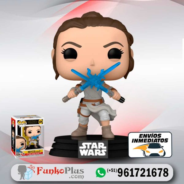 Funko Pop Star Wars Rey Doble Sable de Luz