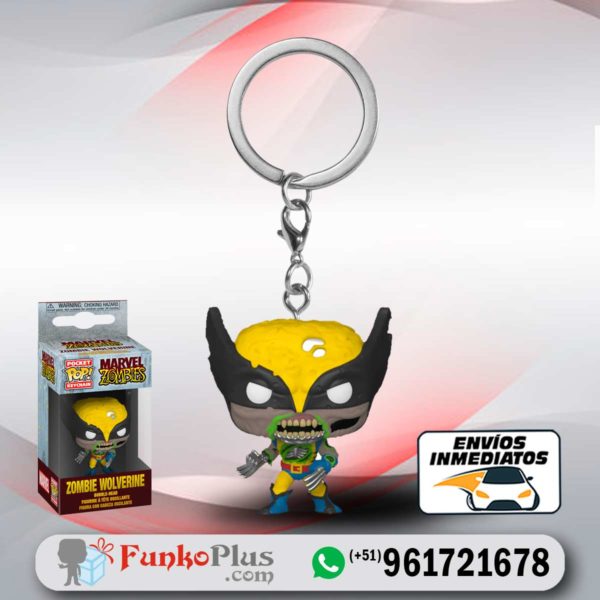 Llavero Funko Pop Marvel Zombies X Men Wolverine Zombie