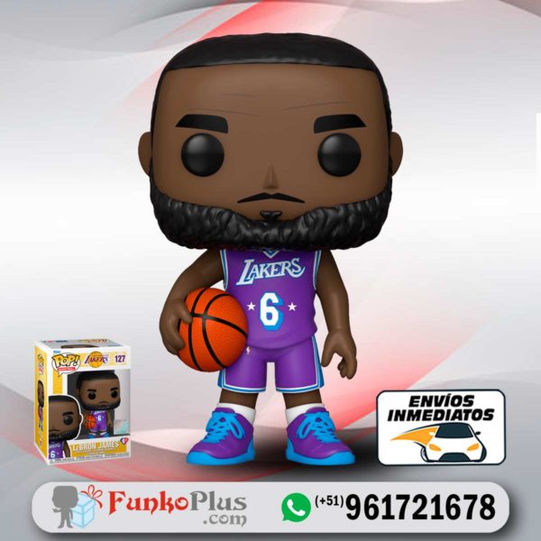 Funko Pop Basketball NBA Lebron James Lakers Morado