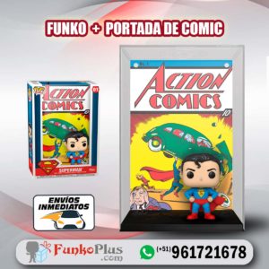 Funko Pop Comic Cover DC Comics Superman Clásico