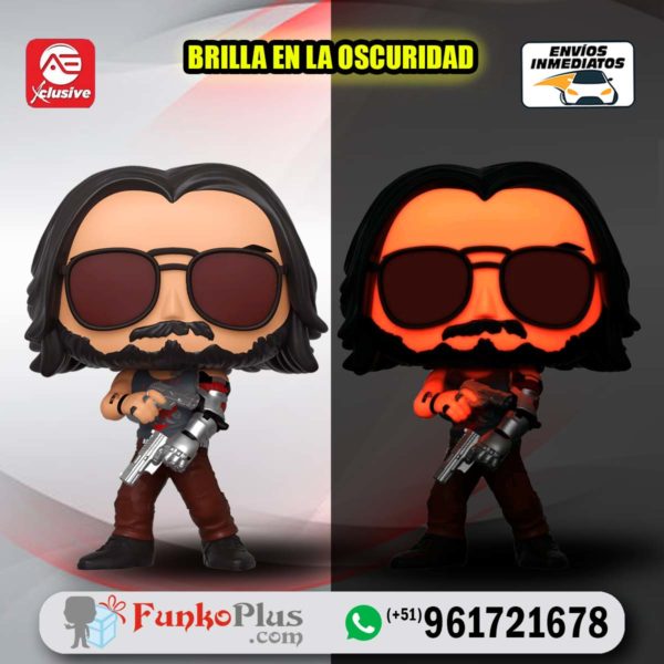 Funko Pop Cyberpunk Keanu Reeves Johnny Silverhand GLOW Brilla en la Oscuridad