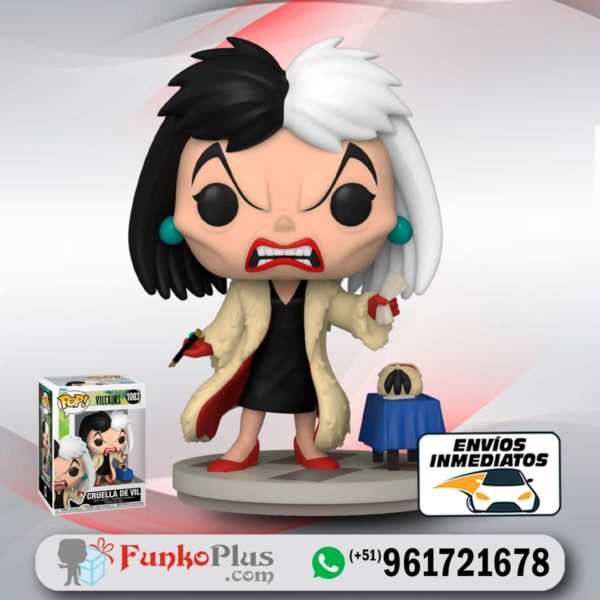 Funko Pop Disney Villanos 101 Dálmatas Cruella de Vil