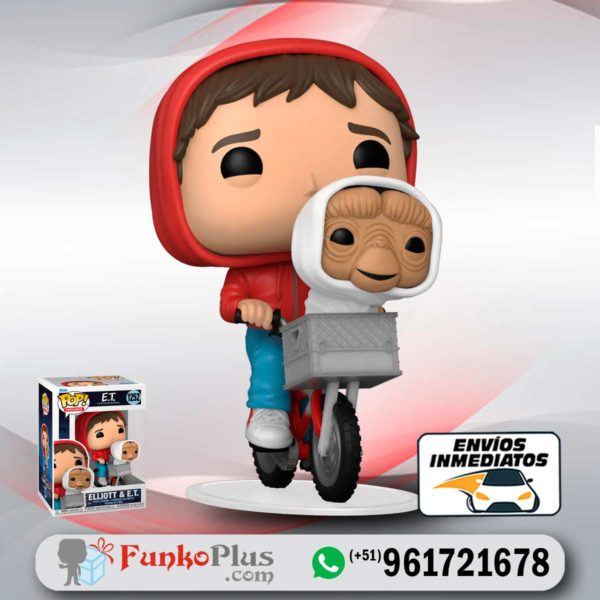 Funko Pop ET Elliott y ET en bicicleta