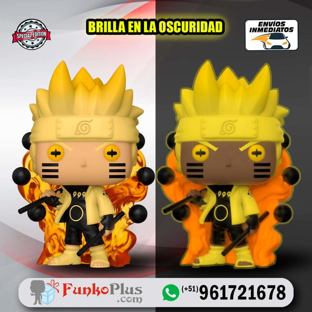 Funko Pop Naruto Six Path Sage Glow Brilla En La Oscuridad