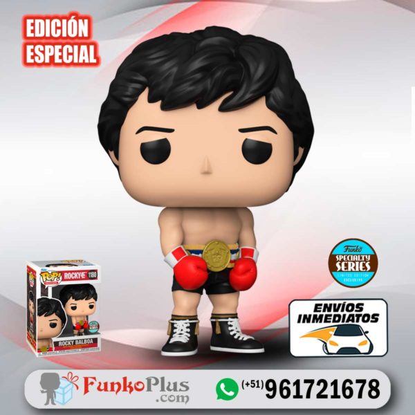 Funko Pop Rocky Balboa con cinturón de campeón