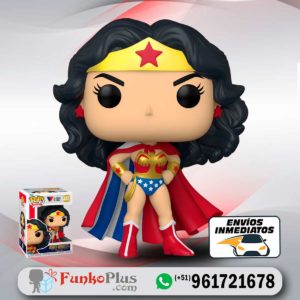 Funko Pop DC Comics Wonder Woman Mujer Maravilla Clásica con capa