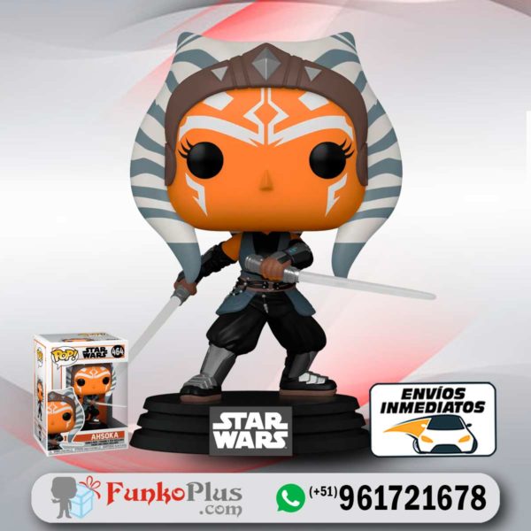 Funko Pop Star Wars Ahsoka doble sable de luz