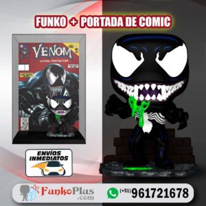 Funko Pop Comic Cover Marvel Venom Glow Brilla en la oscuridad