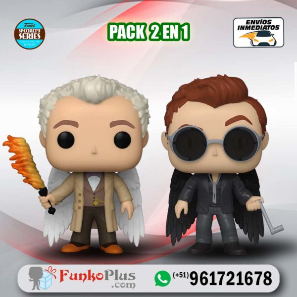 Funko Pop Good Omens Aziraphale y Crowley 2 pack