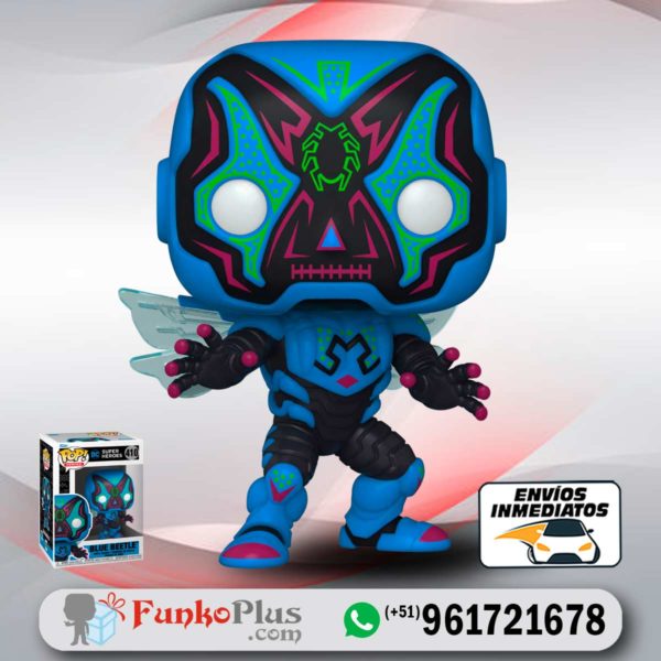 Funko Pop DC Comics Blue Beetle Dia de los muertos