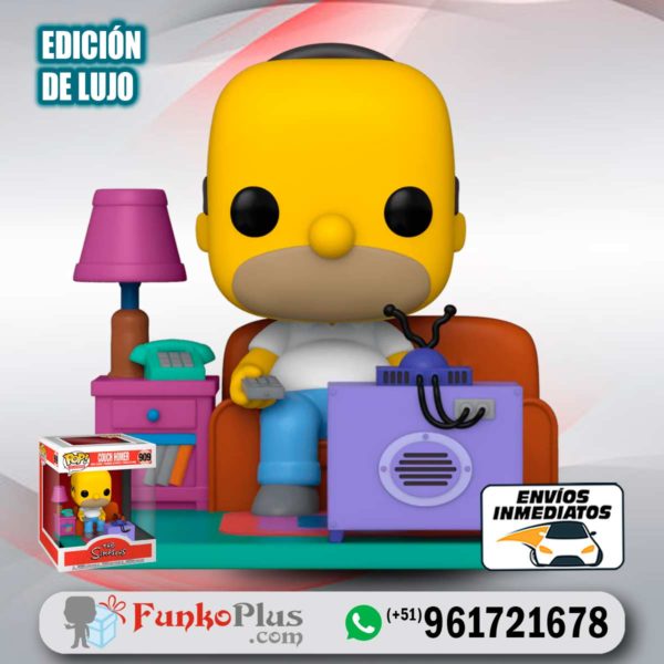 Funko Pop Los Simpson Homero sofa y tv