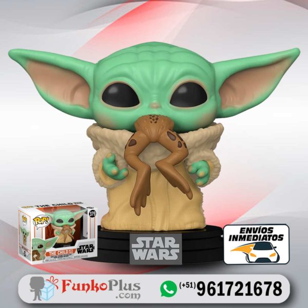 Funko Pop Star Wars Mandalorian Baby Yoda Grogu con rana