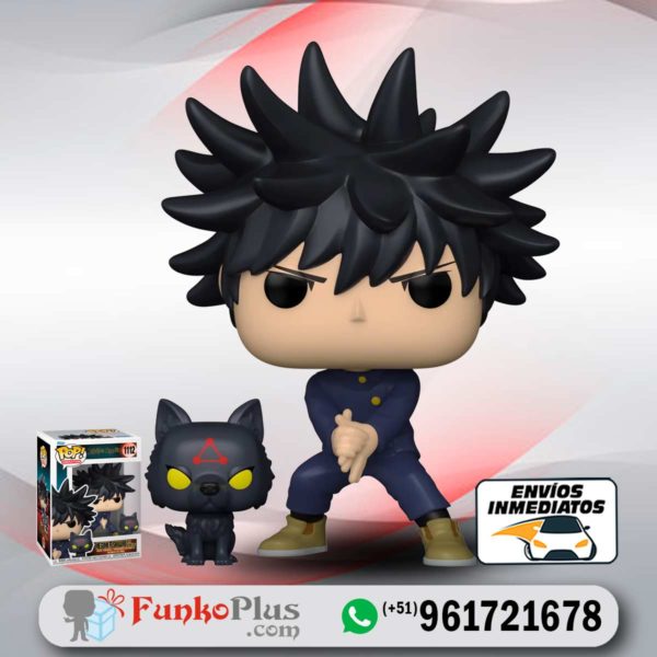 Funko Pop Jujutsu Kaisen Megumi Fushiguro con perro divino