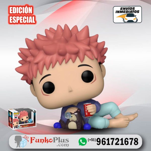 Funko Pop Jujutsu Kaisen Yuji Itadori con muñeco Tsukamoto