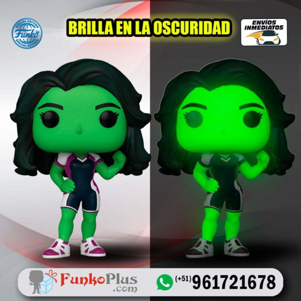 Funko Pop Marvel She Hulk GLOW Brilla en la oscuridad